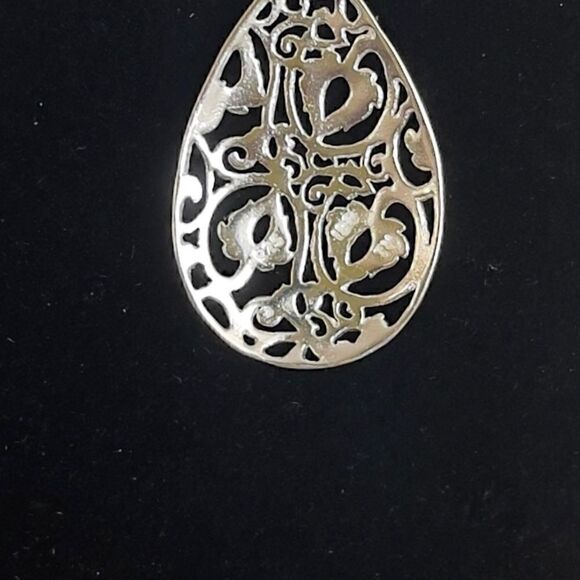 Sterling silver dangle earrings - Picture 3 of 3